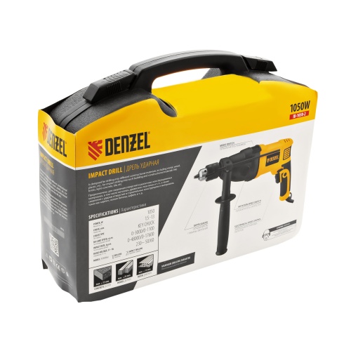 дрель ударная denzel id-1050-2 1050 вт фото 4