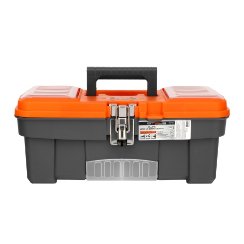 ящик для инструмента stels 16" с металлическими замками фото 9