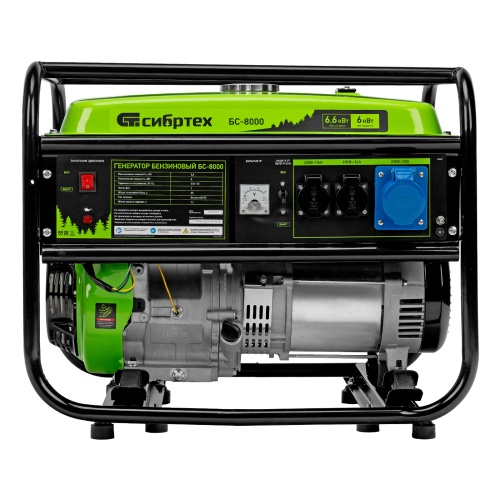 генератор бензиновый сибртех бс-8000 6600 вт фото 9