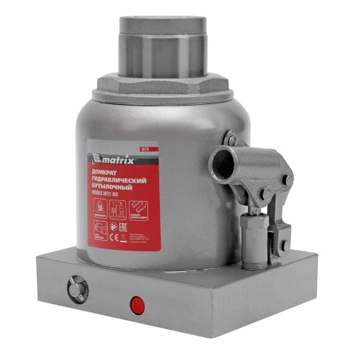домкрат гидравлический бутылочный matrix 50 т 236-356 мм фото 7