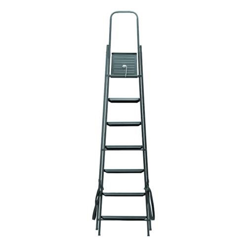 стремянка стальная сибртех 7 ступеней компактная 97947 фото 7