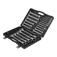 набор ключей комбинированных matrix 14800 трещоточные шарнирные 22шт