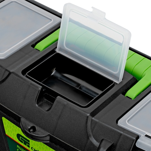 ящик для инструментов сибртех 16" с органайзерами фото 3