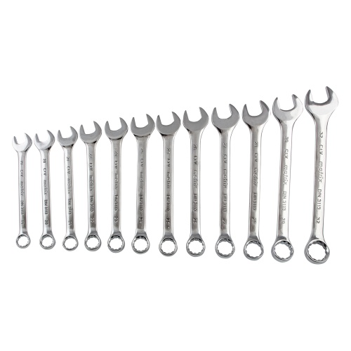 набор ключей комбинированных  matrix 6-32 мм 25 шт полированный хром фото 10