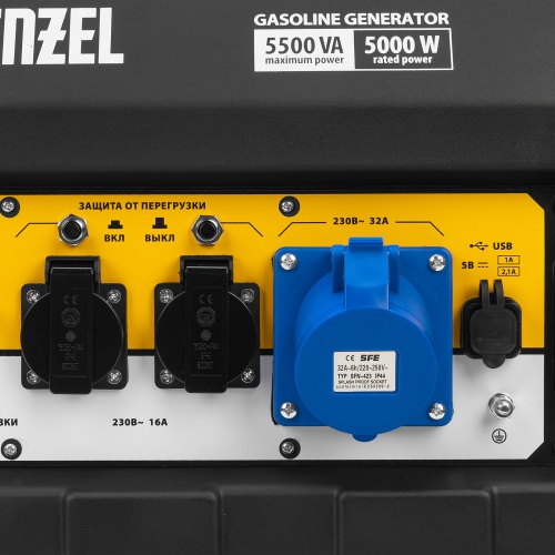 генератор бензиновый denzel ps 55 ea 946874 5500 вт фото 6