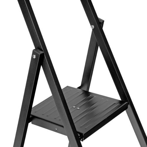 стремянка стальная сибртех 8 ступеней компактная 97948 с фиксацией фото 5