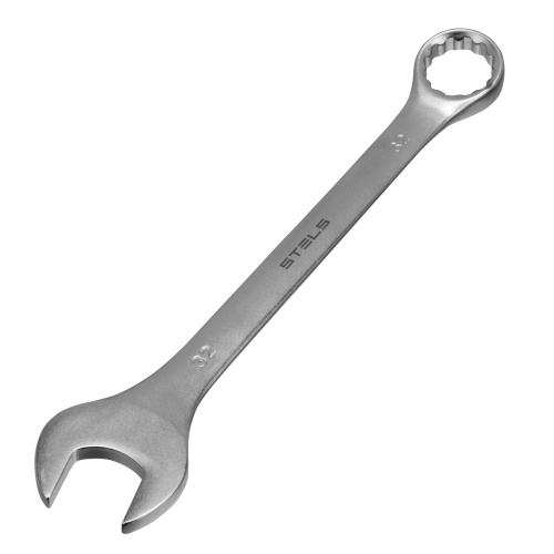 набор ключей комбинированных stels 6-32 мм 26шт crv, матовый хром фото 10