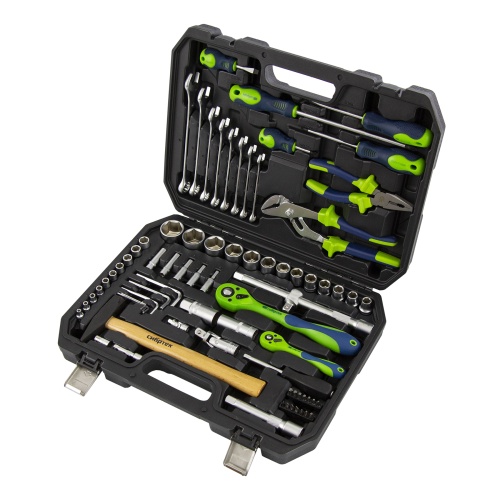 набор инструментов сибртех 76 предметов 1/2", 1/4"