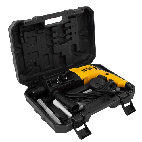 перфоратор электрический denzel rhh-800-26 800 вт 26607 фото 3