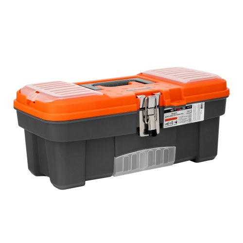 ящик для инструмента stels 16" с металлическими замками фото 10