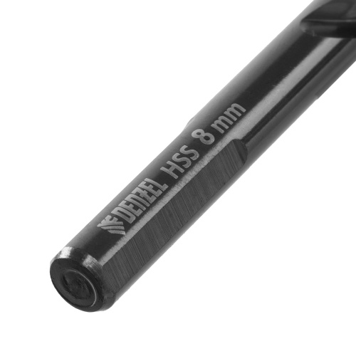 набор сверл по металлу denzel hss-tin 1-13 мм golden tip 25шт фото 6