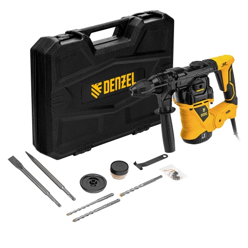 перфоратор электрический denzel 26612 rhv-1250-30 мощность 1250 вт