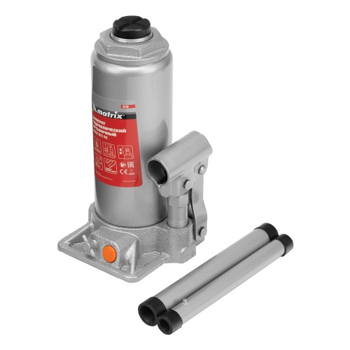 домкрат гидравлический бутылочный matrix 8 т 230-457