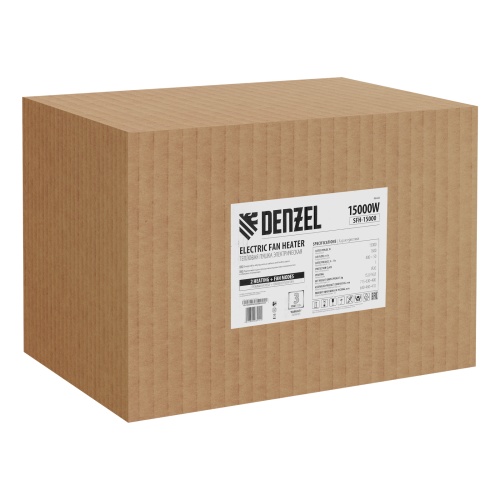 тепловая пушка denzel sfh-15000 400в 1600 м3/ч 9000/15000вт фото 6