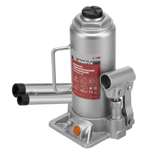 домкрат гидравлический бутылочный matrix 10 т 230-460