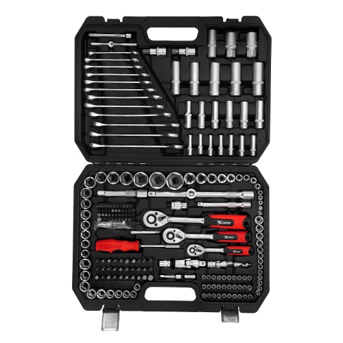 набор инструментов mtx 1/2", 3/8", 1/4" 215 предметов пластиковый кейс фото 9