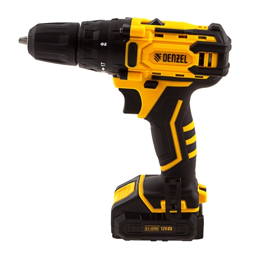 дрель-шуруповерт аккумуляторная denzel cdl-12-01cb 12в фото 10