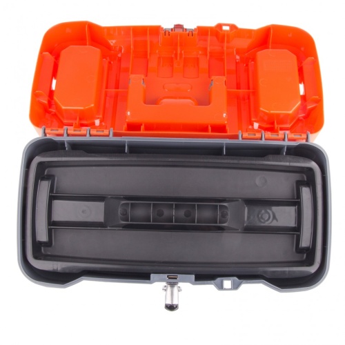 ящик для инструмента stels 16" с металлическими замками фото 4