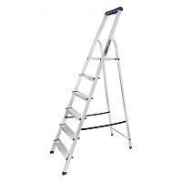 стремянка алюминиевая сибртех универсал 6 ступеней с органайзером 97896