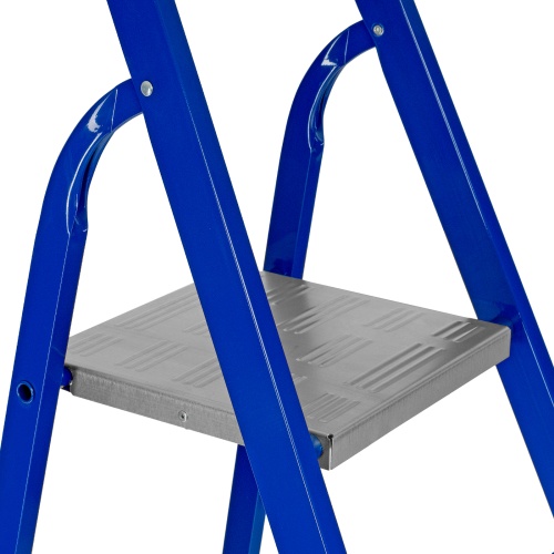 стремянка сибртех 10 ступеней стальной профиль / алюминиевые ступени 97960 фото 5