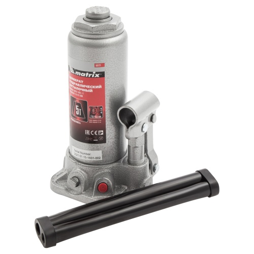 домкрат гидравлический бутылочный matrix 5 т 216-413 фото 8