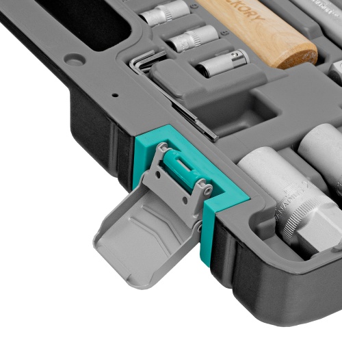 набор инструментов stels 14113 1/2" хромированный 58 предметов в кейсе фото 6