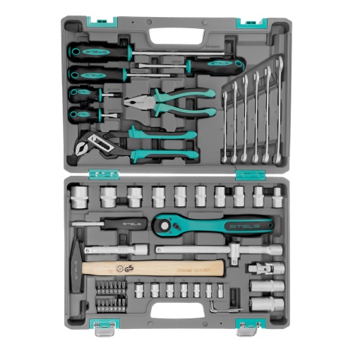 набор инструментов stels 14113 1/2" хромированный 58 предметов в кейсе фото 9