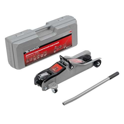домкрат гидравлический подкатной matrix 2 т 85-330 low profile
