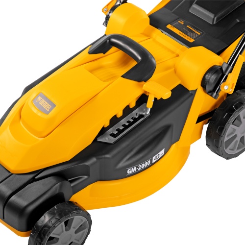 газонокосилка электрическая denzel gm-2000 2000 вт фото 4
