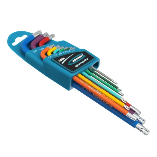 набор ключей имбусовых gross torx -tt t10-t50 9 шт хром/краска фото 10