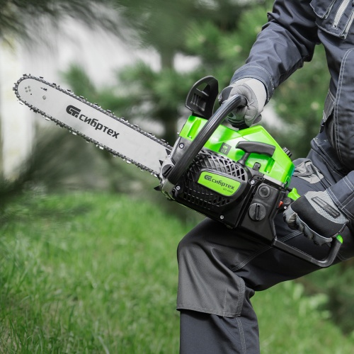 пила цепная бензиновая сибртех пцб-5850 4.0 лс фото 3